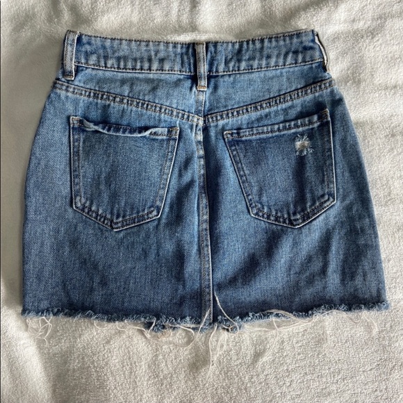 Pacsun Ripped Denim Skirt - Picture 2 of 5